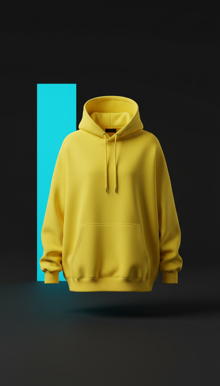 Acid Yellow Oversized Hoodie
