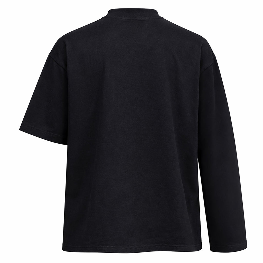 Patented Asymmetrical Sleeve Black Tee