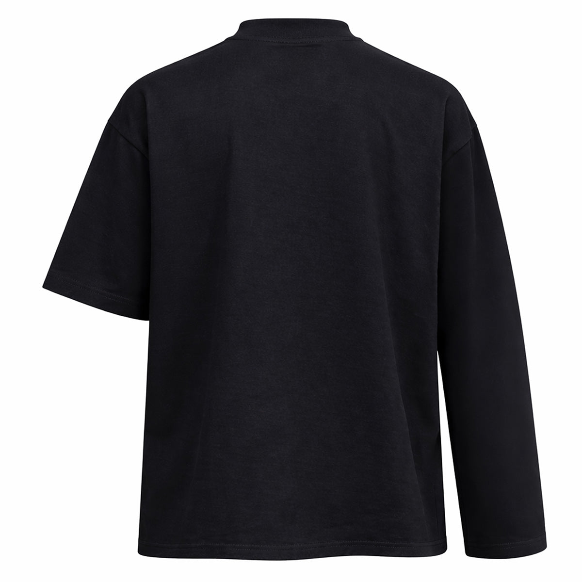 Patented Asymmetrical Sleeve Black Tee