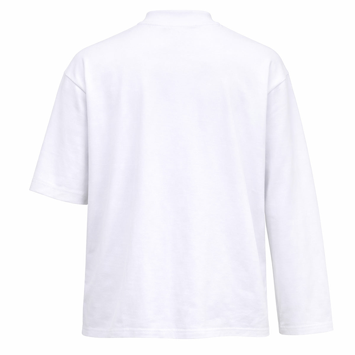Patented Asymmetrical Sleeve White Tee